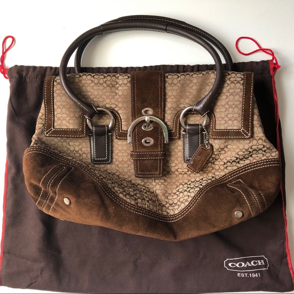 Large brown Coach bag